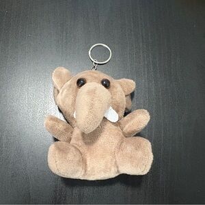 Cute Elephant Plush Keychain